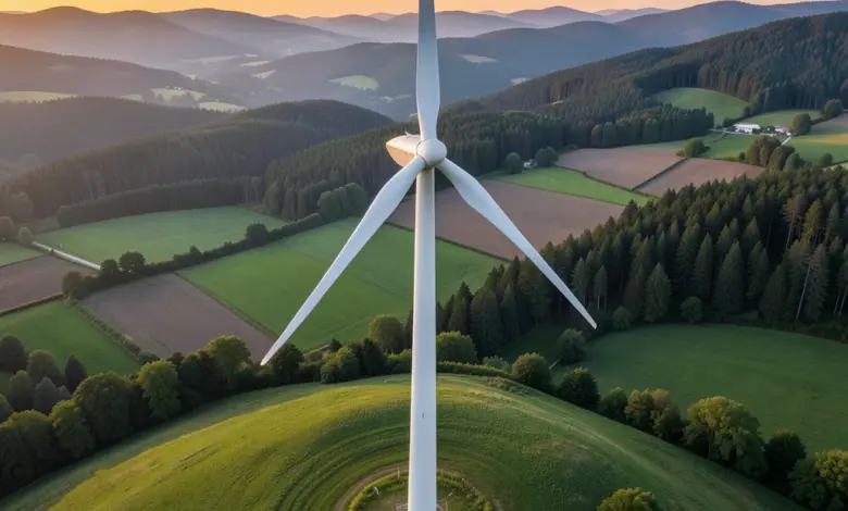 Elektrárna obnovitelné zdroje energie - ilustrační foto