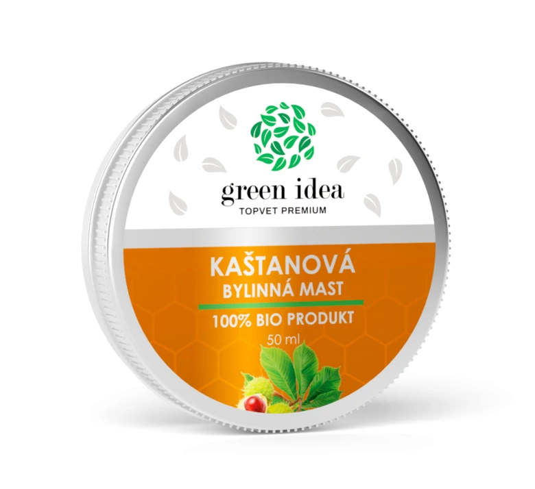 Bylinná mast s konopím a kaštanem na hemeroidy