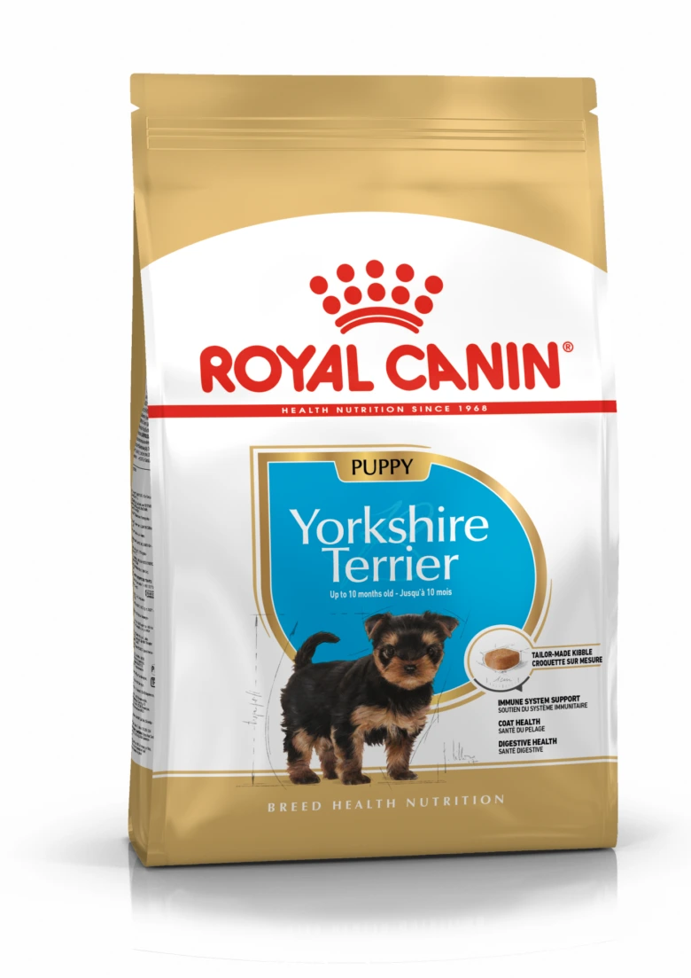 Krmivo pro štěně jorkšíra Royal Canin s důrazem na zdraví a výživu.