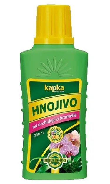 Kapka hnojivo pro pěstování orchidejí bez substrátu