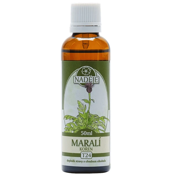 Bottleneck maralí kořen doplňku stravy