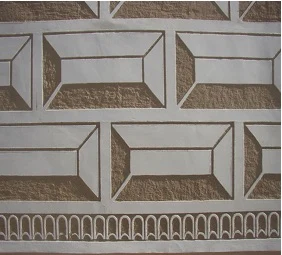 Sgraffito wall pattern